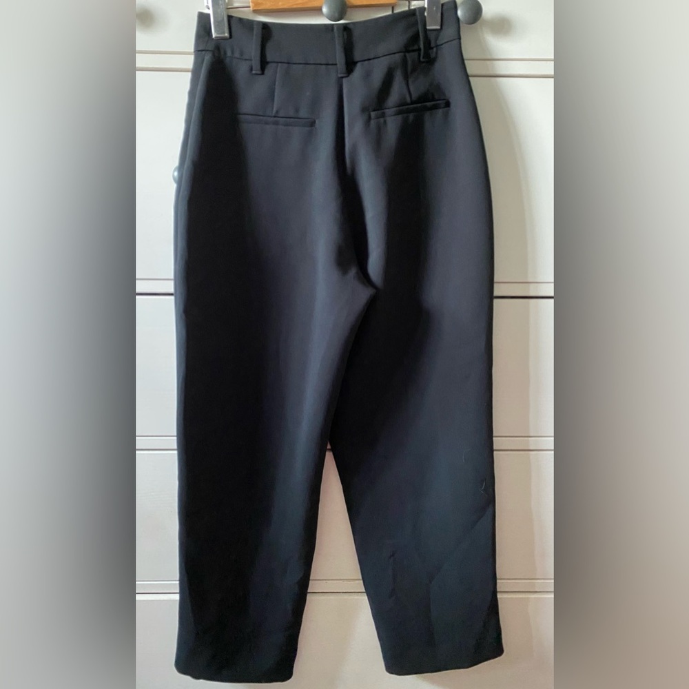 Wilfred Aritzia Black Pants Trousers Size 2 Zipper Fly Career Professional Work - Picture 2 of 3